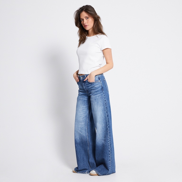 Loose flare jeans "Harbor" Vintage Indigo